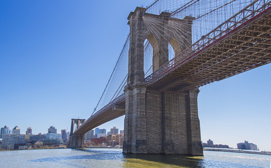 Brooklyn bridge during the day