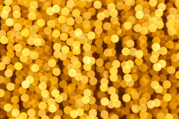 blurry yellow light background and texture in night