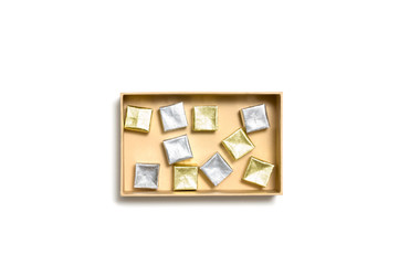 Gift box on white background