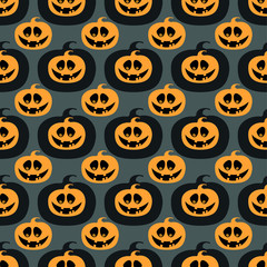 The pattern for halloween with pumkins