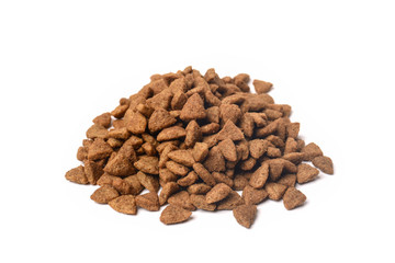 Cat food isolated on white background
