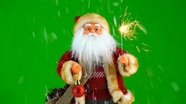 Santa Claus with sparkler