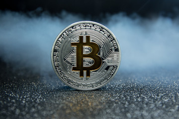 Bitcoin with smoke