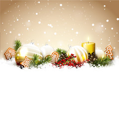 Traditional Christmas background