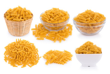 Pasta isolated on white background