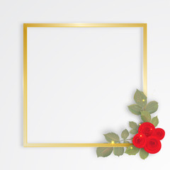 Wedding card or invitation with abstract floral background. Elegance pattern with flowers. Abstract greeting card