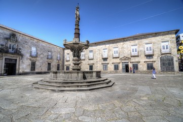 Largo do Pa&ccedil;o, Braga, Portugal.