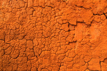 Beautiful background from clay bricks wall.