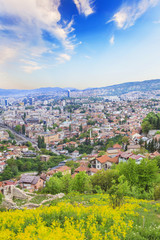 Beautiful view of the city of Sarajevo, Bosnia and Herzegovina