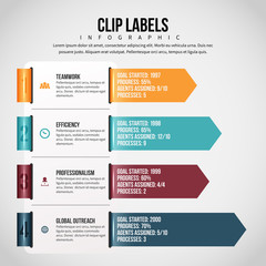 Clip Label Infographic