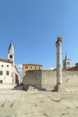 Fototapeta na wymiar Pillar of shame Zadar