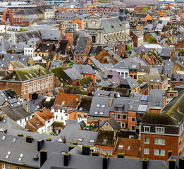 Roofs of Namur beautiful high resolution panoramic view