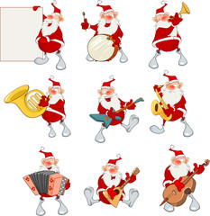 Cartoon Illustration of Santa Claus for you Design. Cartoon Character