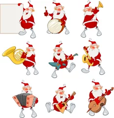 Fototapeten Babyzimmer Cartoon Illustration of Santa Claus for you Design. Cartoon Character  © liusa