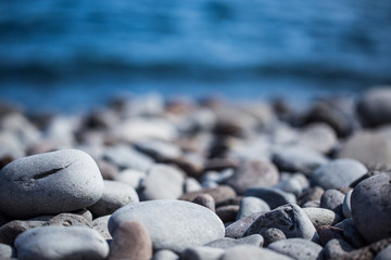 Stones and ocean waves