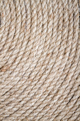 Handmade Table Mat of Jute Rope Twisted in a Spiral Form