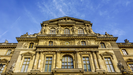 Fototapeta na wymiar Louvre building in Paris, France