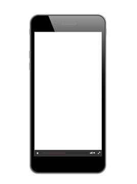 Vector image of phone in flat style - vector