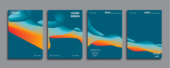 Creative colored cover. Cover design.