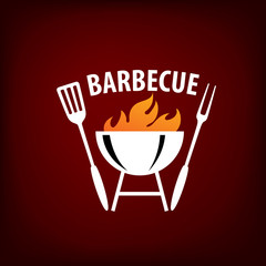 Barbecue party logo