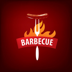 Barbecue party logo