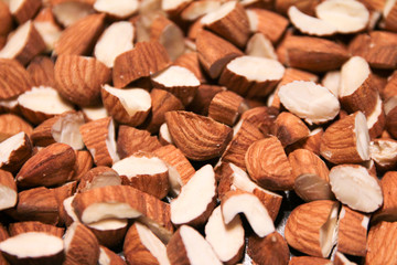 Almond closeup nut food