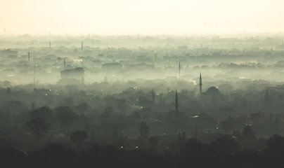 Konya city in winter