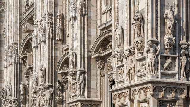Design details on the Milan Cathedral