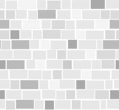 Grey Uneven Seamless Brick Pattern