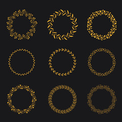 Collection of hand drawn doodle frames