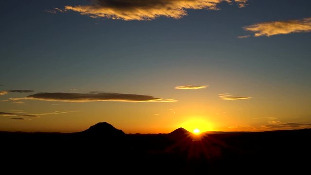Desert Sunrise Time Lapse