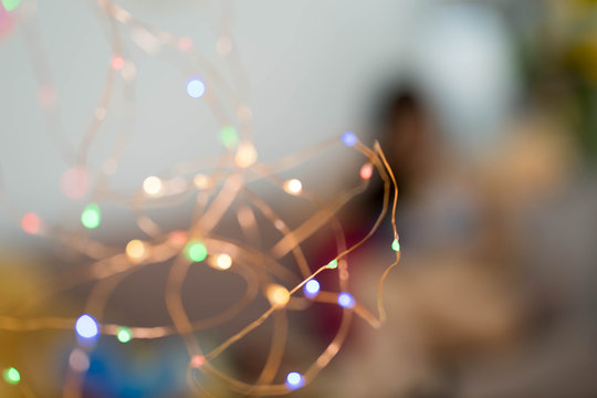 blur image of light bulb.