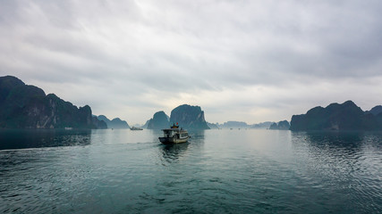 Boat in Halong Bay, Vietnam