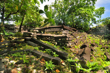 Fototapeta premium Nan Madol - archaeological site on the island of Pohnpei, Federated States of Micronesia 