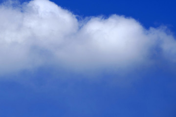 blue sky with cloud and sea