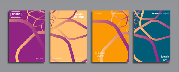 Creative colored cover. Cover design.