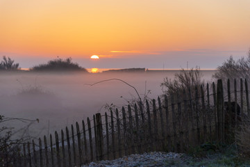 Fototapeta premium brume en bord de mer