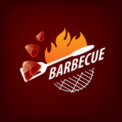 Barbecue party logo