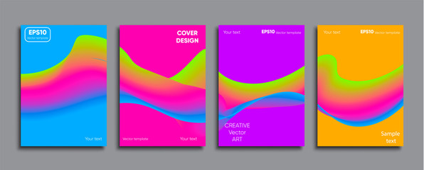 Creative colored cover. Cover design.