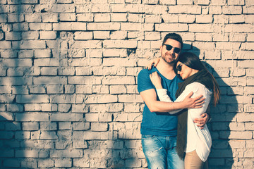 Happy couple in love