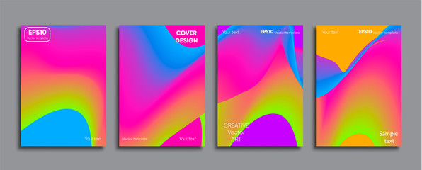 Creative colored cover. Cover design.