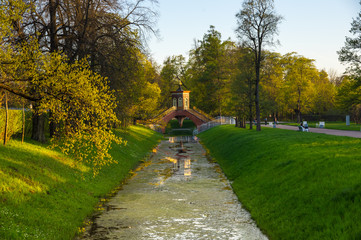 Bridge across canal in Alexander's park