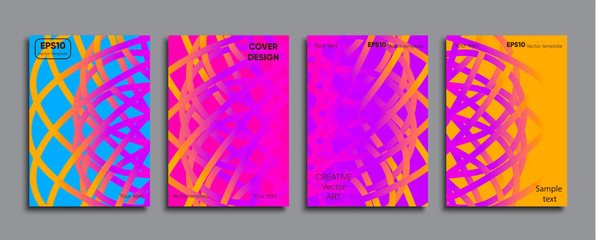 Creative colored cover. Cover design.