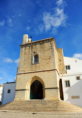 Fototapeta na wymiar Cathedral of Faro, Church of Santa Maria, Algarve, Portugal