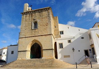 Cathedral in Faro, church of Santa Maria, Algarve, Portugal	