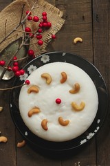 Vattayappam / Steamed Rice flour cake,Kerala Xmas food, selective focus