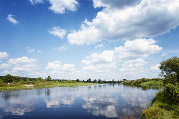 Obraz na płótnie Canvas The Berezina River. Belarus.