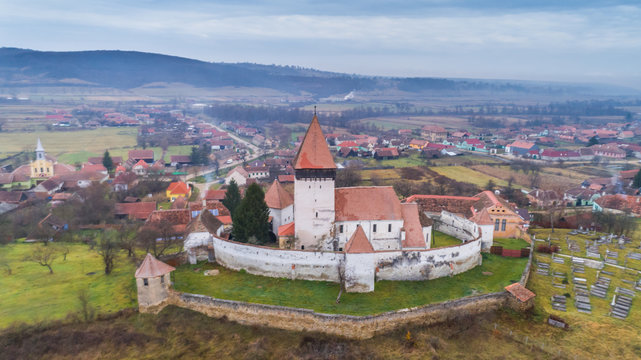 Hosman fortified church in Transylvania, Romania