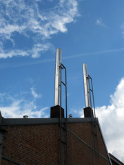 Cheminées de manufacture.