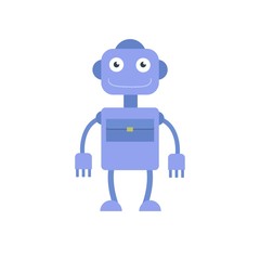 Cute robot, cyborg machine vector science character. Cyborg and robot character friendly, robotic mascot illustration for your web design.